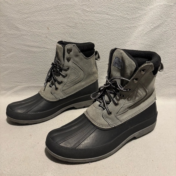 Magellan Outdoors Men's Gray Suede Winter Snow Boots Size 12 - Picture 1 of 11